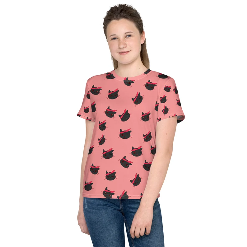 Youth Pink Blackitty Fancy T-Shirt